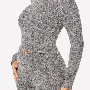 Yitty Pet Me Crop Top Pants Set Gray